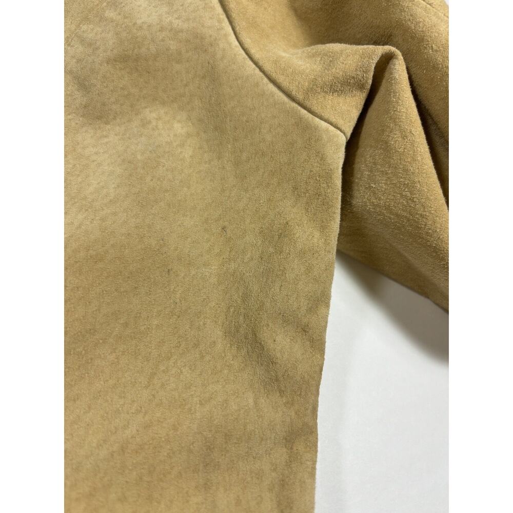 Bagatelle Suede Jacket Tan 14 Embroidered Boho Lined - Picture 13 of 16